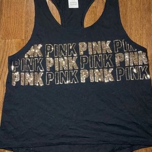 Victoria’s Secret gold bling tank top
